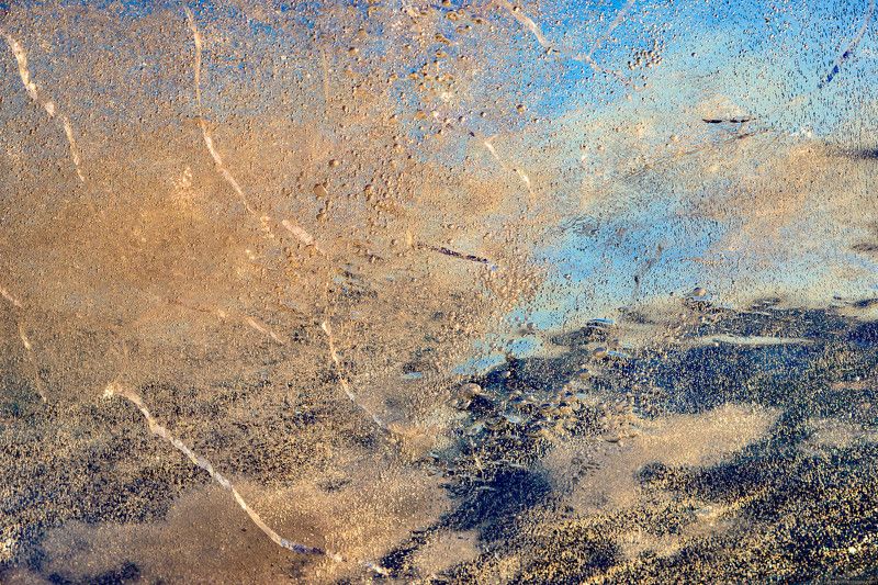 лёд, рассвет, макро, Байкал, Ольхон Лёд на рассвете фото превью