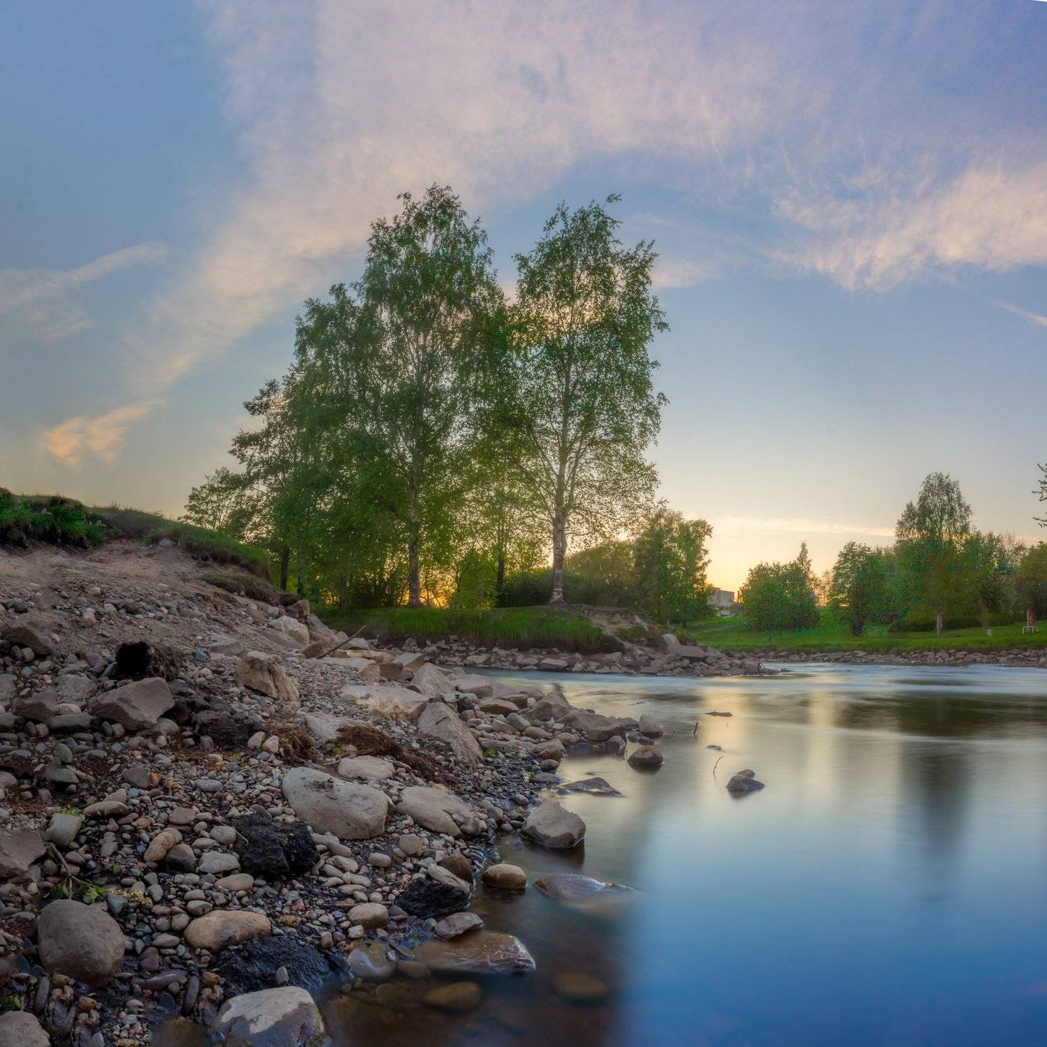 Длинная выдержка, вода, панорама, пейзаж, берег, камни, Михаил Проскалов