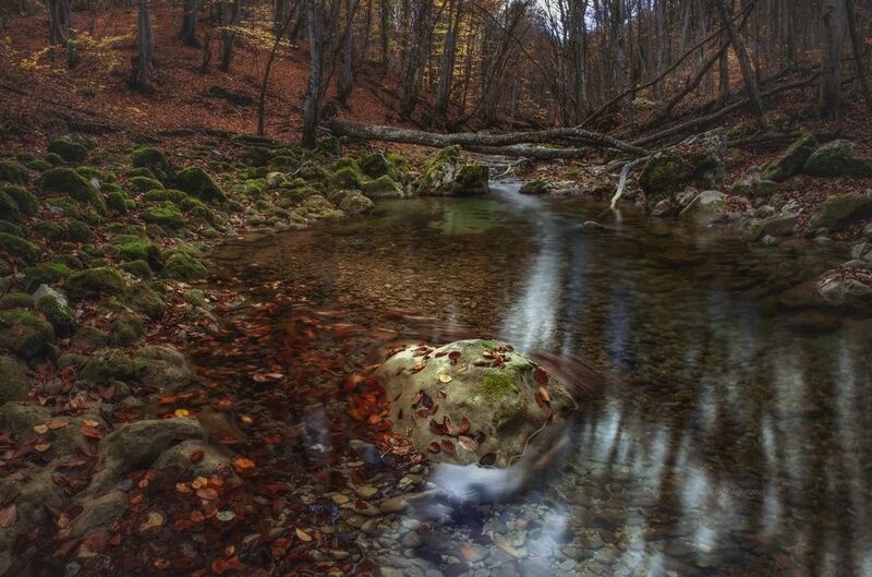 крым, соколиное, пейзаж, большой каньон, коккозка, crimea, landscape,  длинная выдержка, река Большой каньон Крыма фото превью