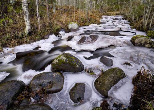 Оттепель. Ручей на свободе.