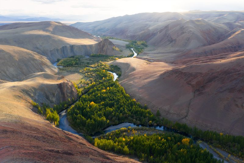 кокоря, алтай, республика алтай, горный алтай, река кызылшин, кызылшин, урочище кокоря, кош-агач, осень, марс Урочище Кокоря, Алтай фото превью