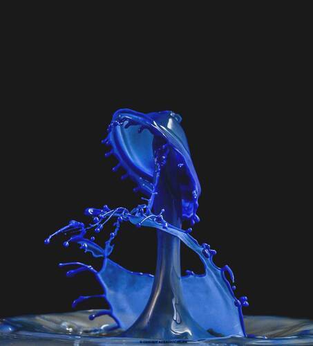 Blue drops
