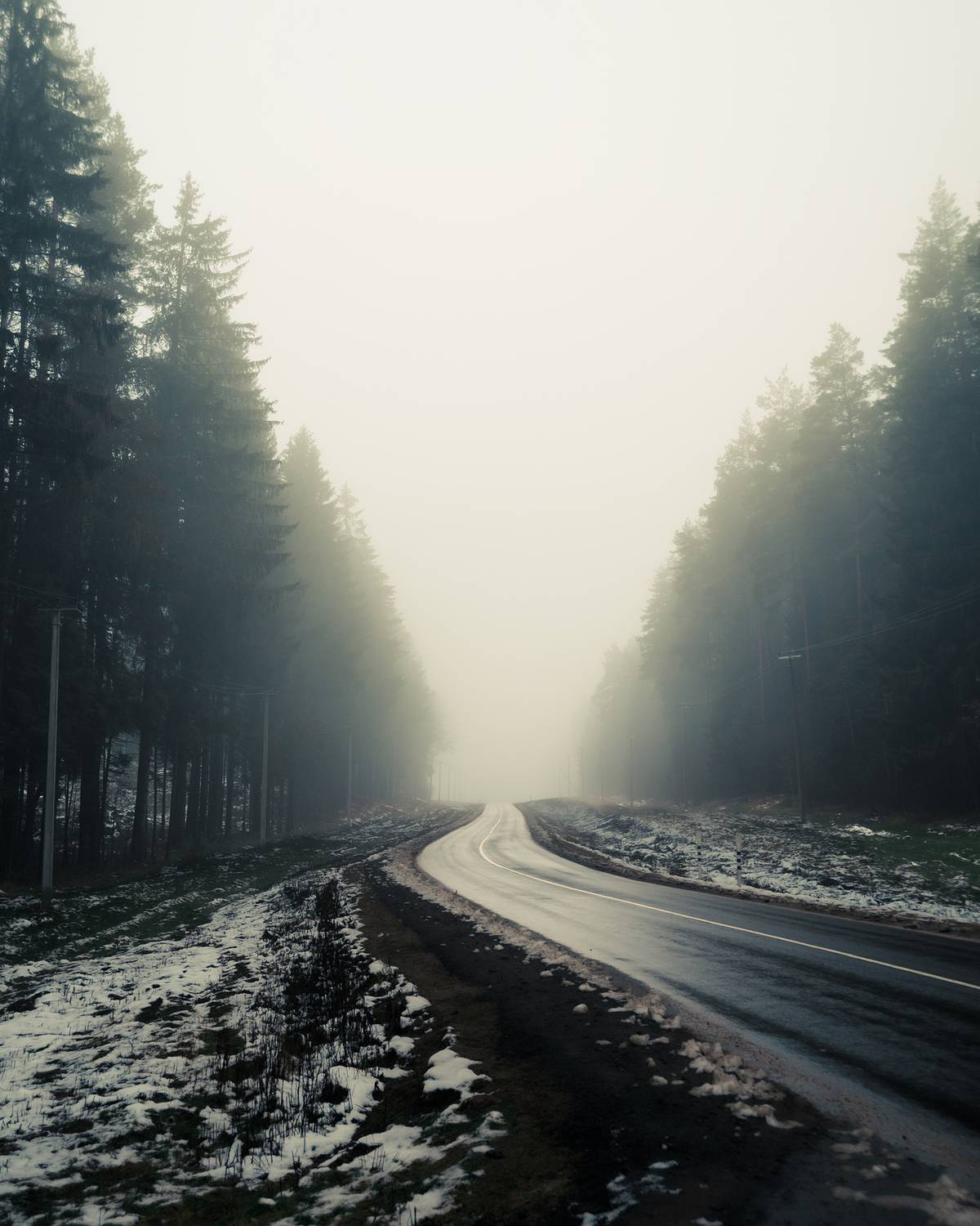 Пейзаж, туман, зима, природа, атмосфера, мистика, Колесенко Иван