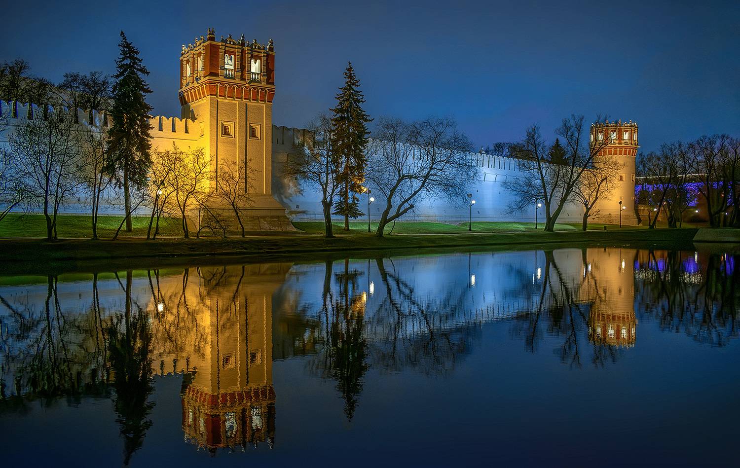 вечер, москва, пруд, новодевичий, монастырь,, Виктор Климкин