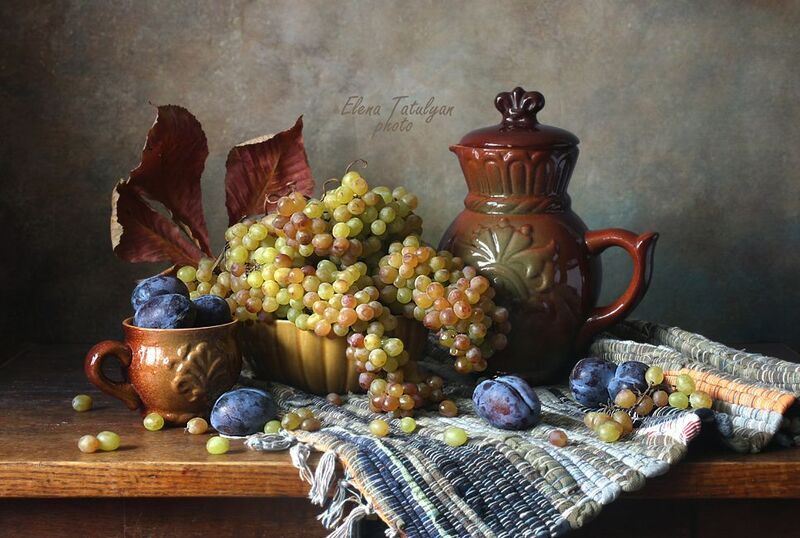 виноград Натюрморты с виноградом фото превью