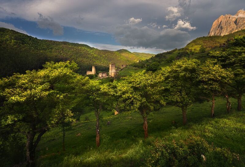 #ингушетия, #башни, #поселения #горы Башни Ингушетии фото превью