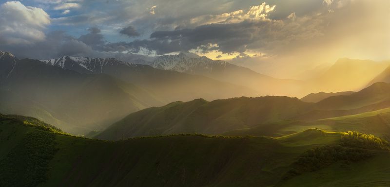 #ингушетия, #башни, #поселения #горы, #перевал, #закат Закат на перевале. Ингушетия 2025 фото превью