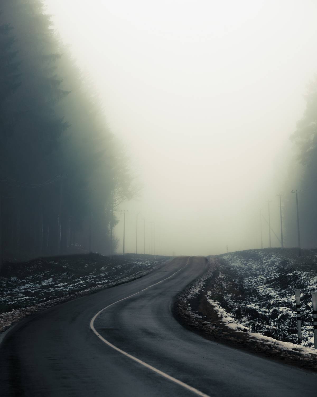 Пейзаж, туман, зима, природа, атмосфера, мистика, Колесенко Иван