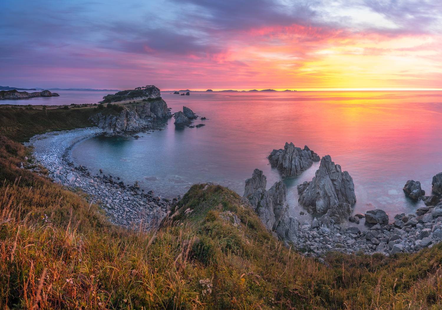 владивосток, приморский край, мыс астафьева, бухта орлинка, японское море, рассвет, Чекалев Алексей