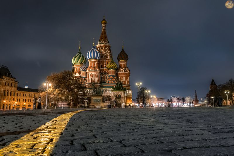 Холодный вечер на Красной площади фото превью