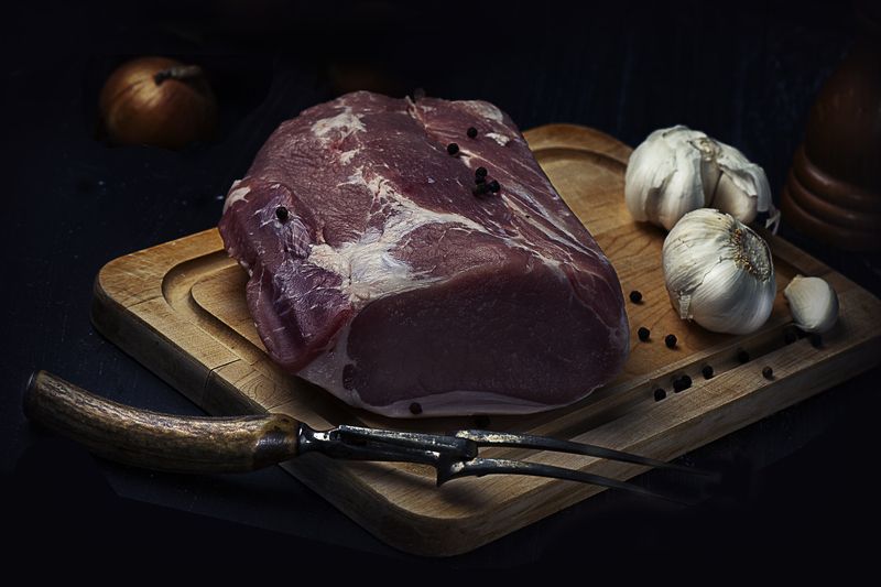 натюрморт, маяо, перец, чеснок, вилка Натюрморт фото превью