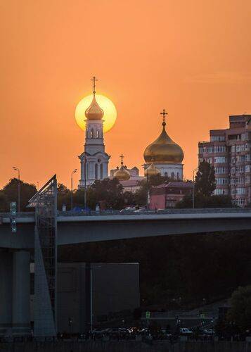 Закат солнца в Ростове-на-Дону