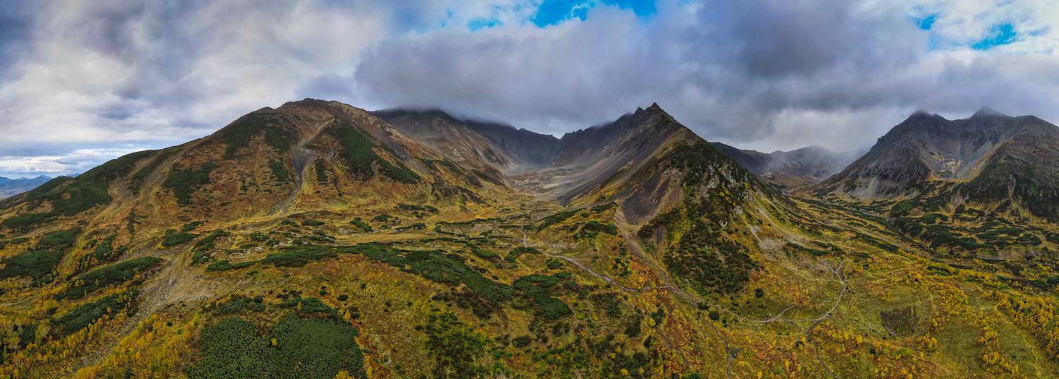 камчатка, вачкажец, осень, природа, горы, природа камчатки, панорама, Подосинников Максим