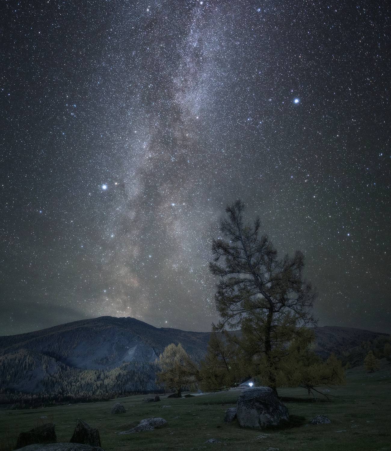 ночь, млечный путь, алтай, осень, Сергей Буторин