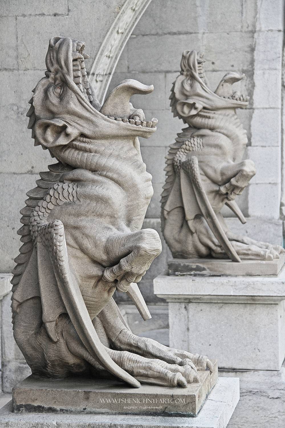 скульптура, архитектура, дракон, массандровский дворец, крым, история, Пшеничный Андрей