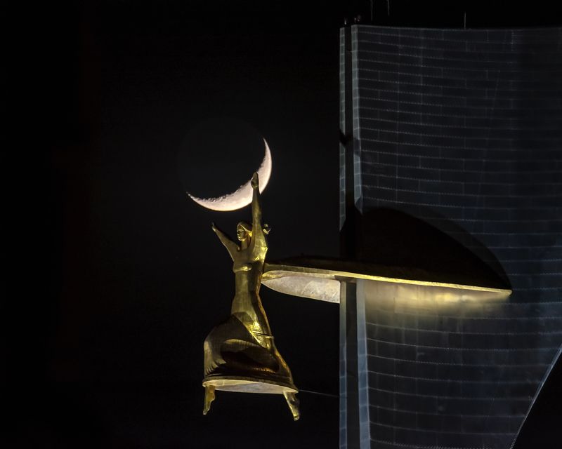 кавказ, ростов-на-дону, месяц, луна, молодая луна, moon, tower, new moon, стела, industrial, 600 мм Ника фото превью