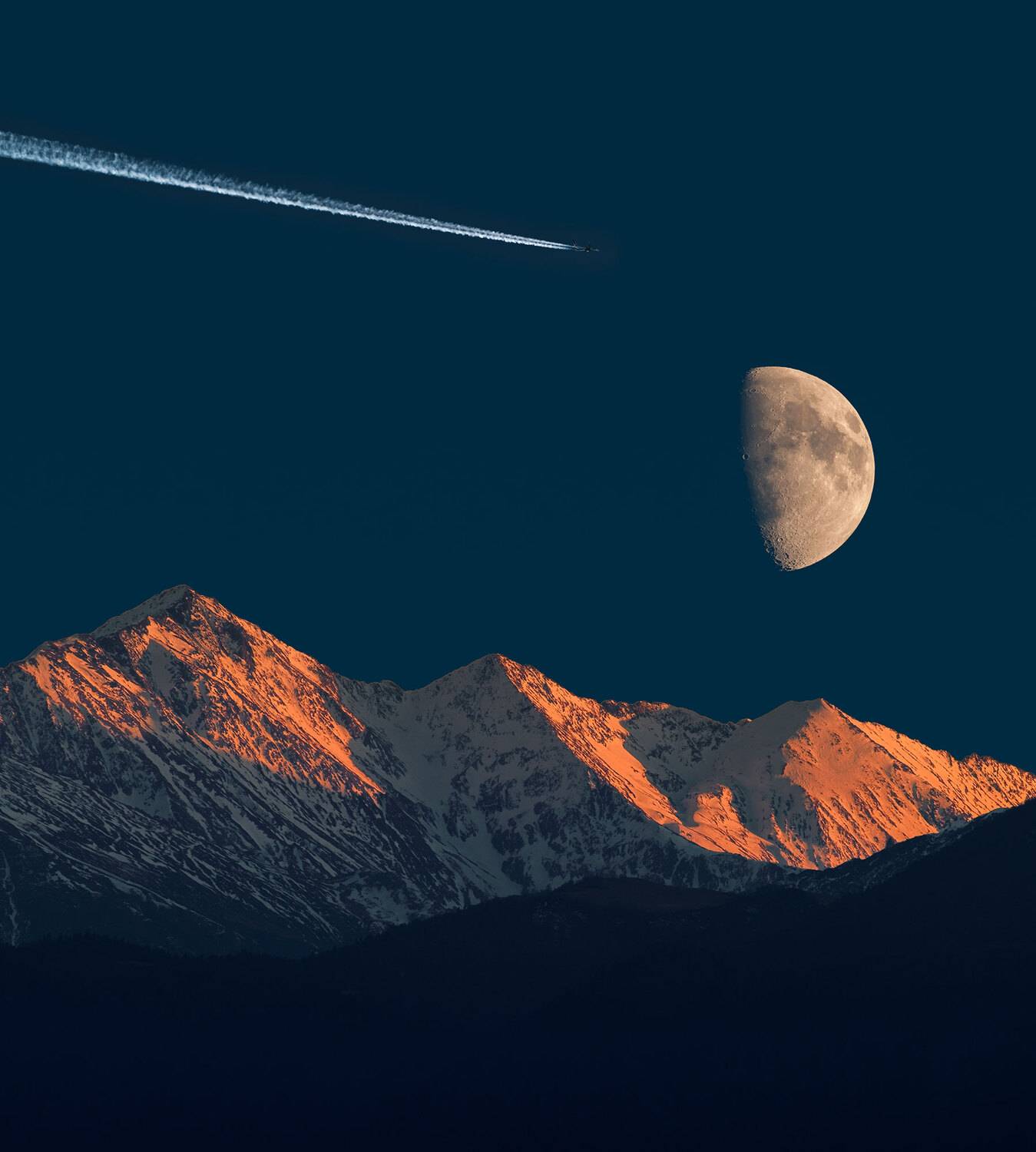 лаго-наки, закат, луна, Владимир Сковородников