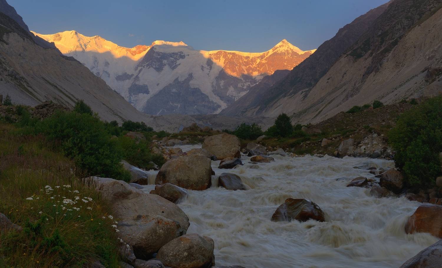 горы весна кавказ рассвет безенги, Александр Жарников