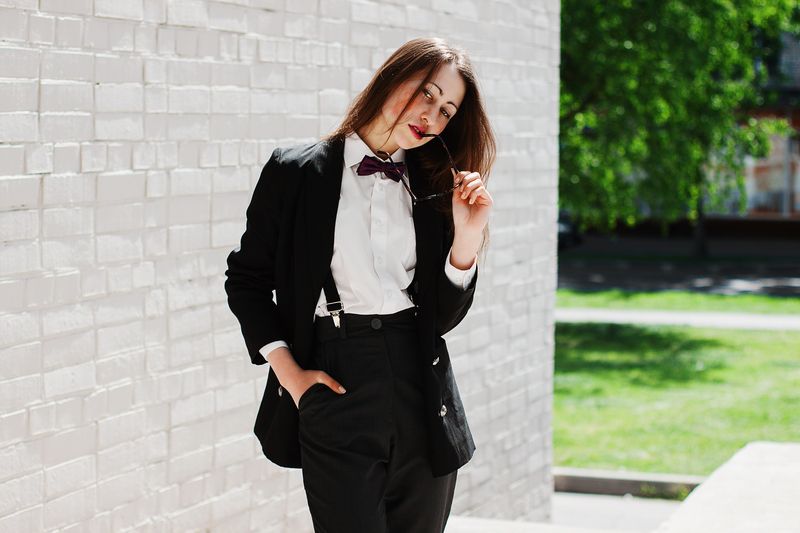 portrait портрет девушка костюм лето модель фешн мода стиль   фото превью