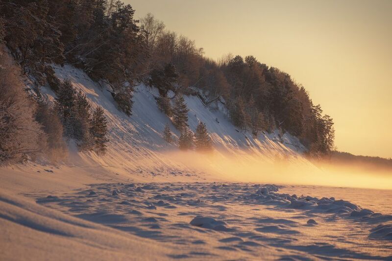 вологодская область, северная двина. Парящие полыньи фото превью