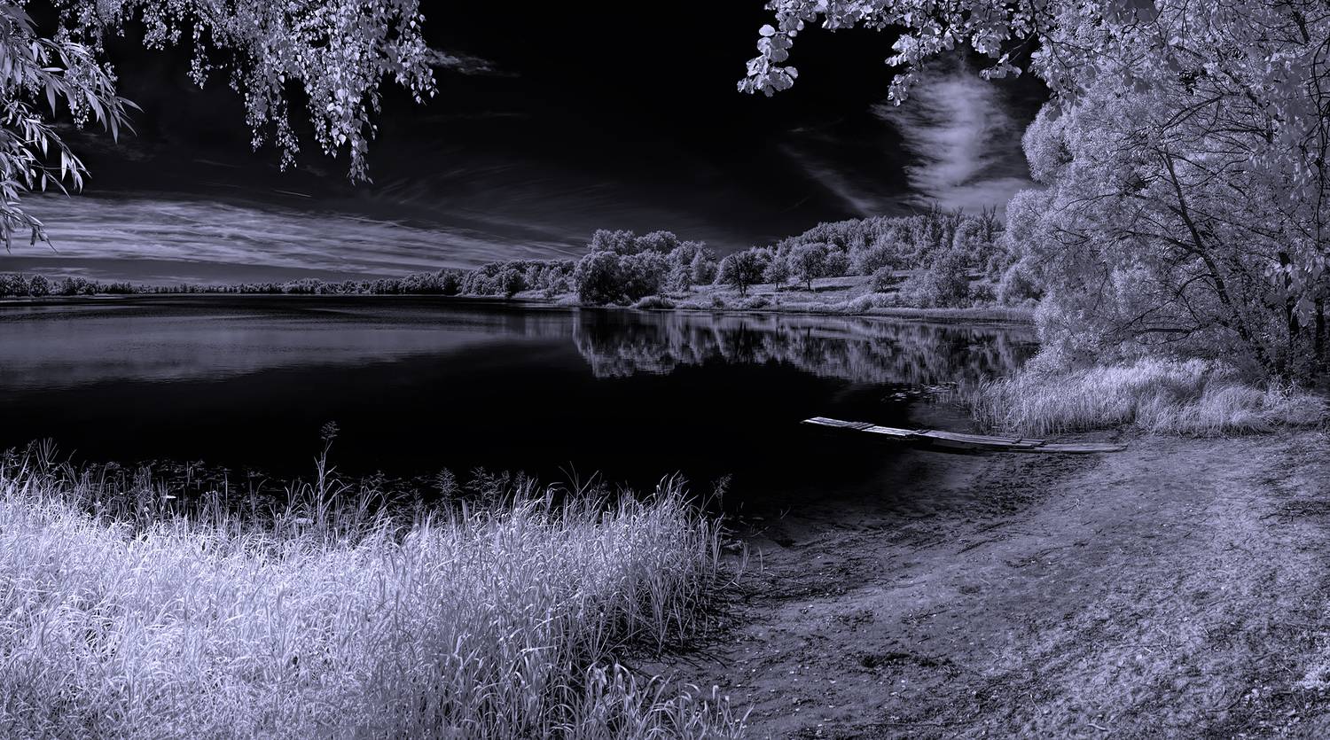 infrared, ик-фото, инфракрасное фото, инфракрасная фотография, пейзаж, лето, черно-белое,  Sixten (Сергей)
