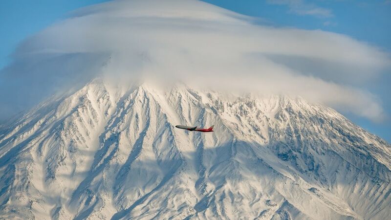 аэро, корякский вулкан, авиакомпания россия, споттинг, шереметьево, теле Корякский вулкан фото превью