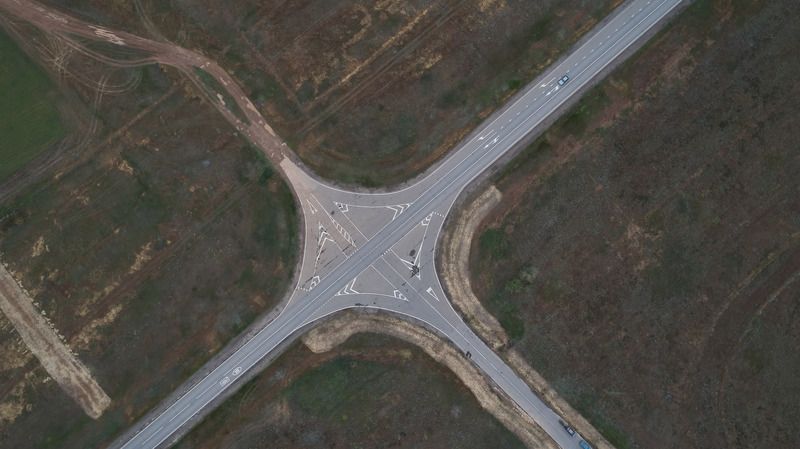 дорога,  Дорожная развязка фото превью