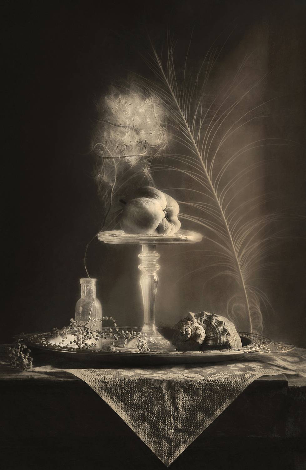 натюрморт, монохром, настроение, яблоко, still life, Буглак Инна