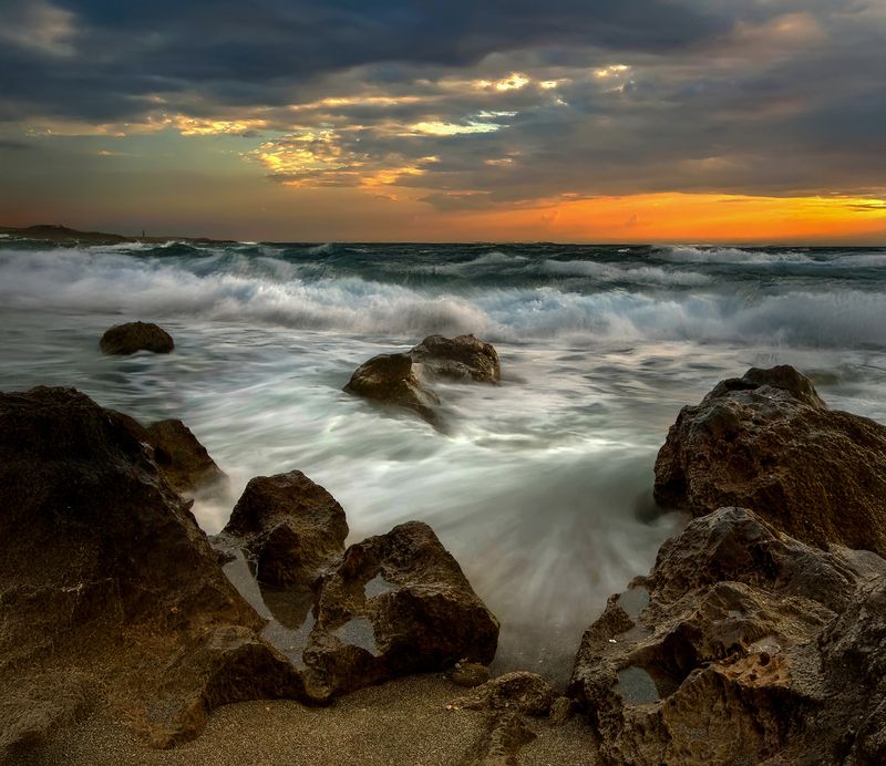 Вечерний прибой. фото превью