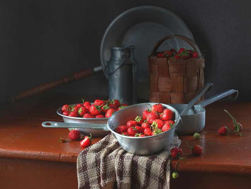 натюрморт, фотонатюрморт, still life, stillifefoto, лето, ягода, ретро_натюрморт, наталья_казанцева Пора ягодная фото превью