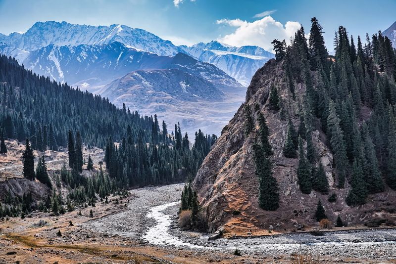 горы кыргызстан Ущелье Барскоон фото превью