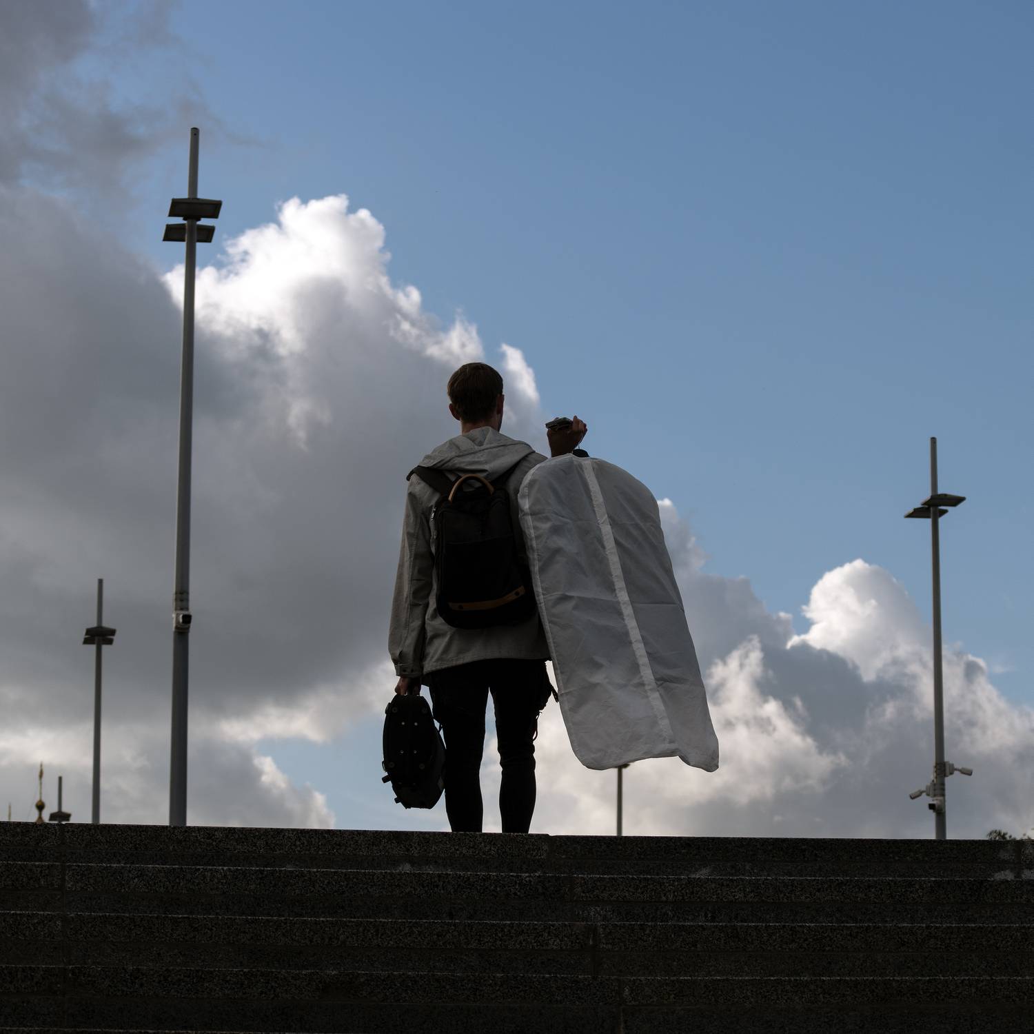 портплед, облака, рюкзак, сумка, Дмитрий Ткаченко