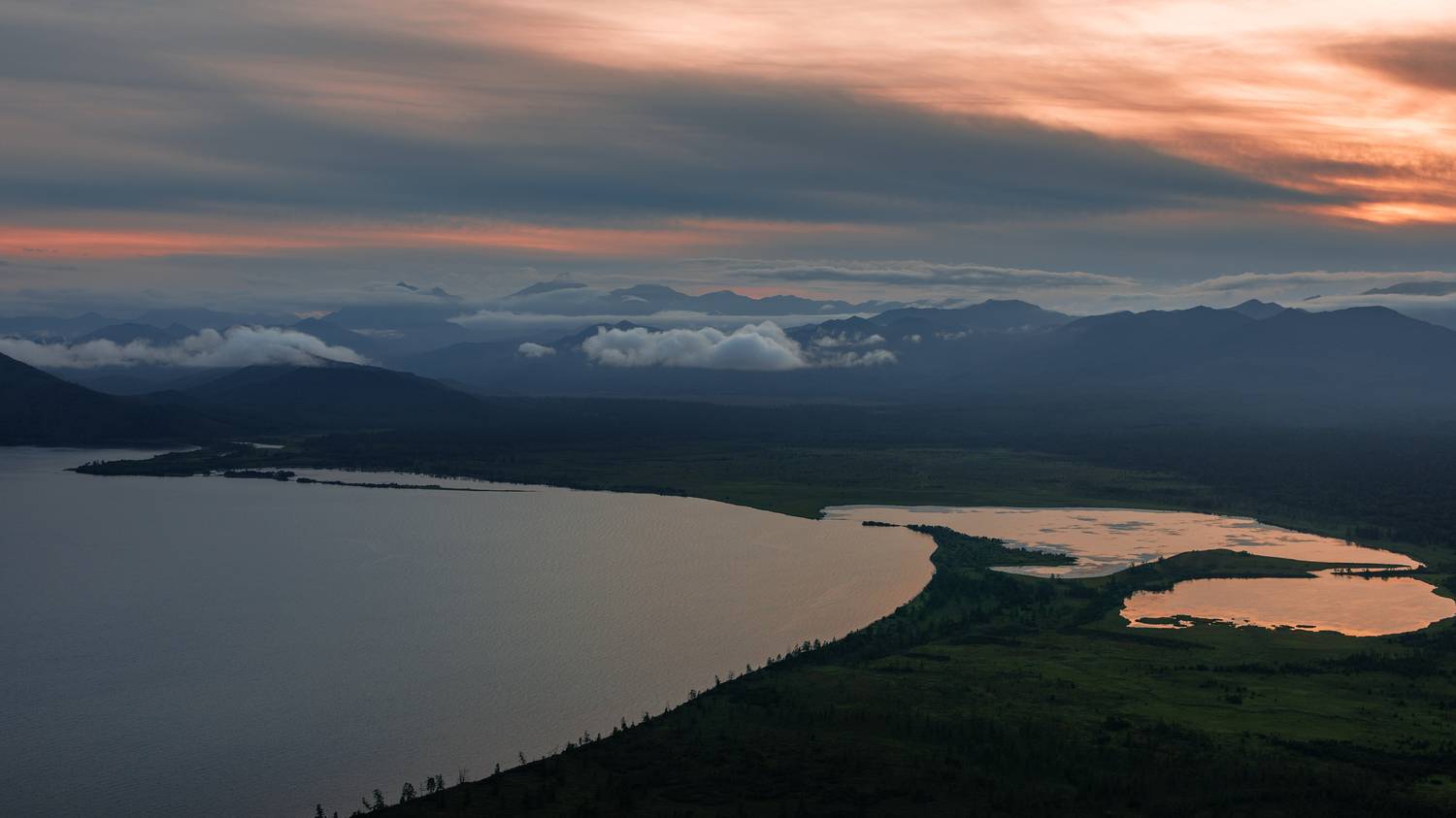 озеро, кроноцкое, заповедник, камчатка, аэросъёмка, Vladimir goiiiguk
