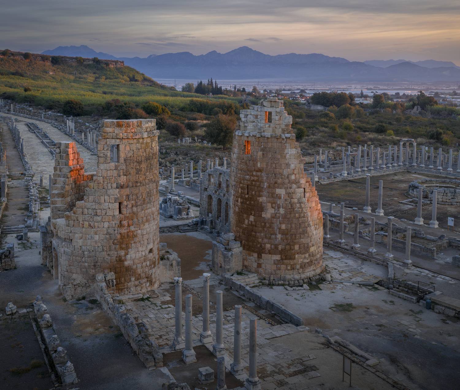 пере, турция, рассвет, старинный город, Игорь Юркин