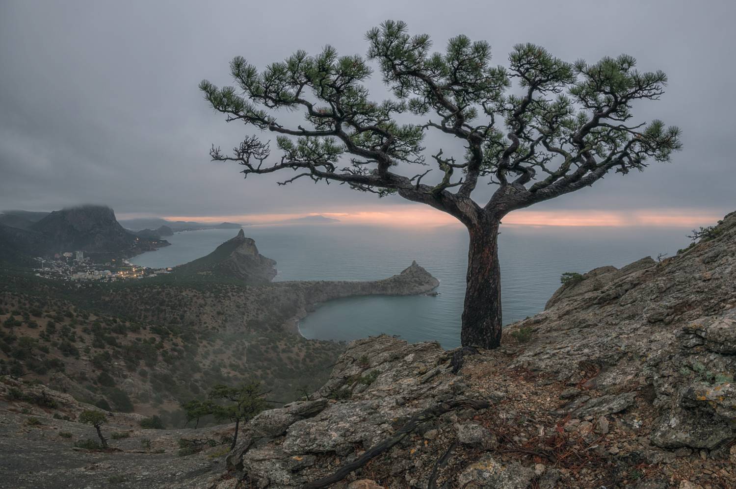 крым, новый свет, караул оба, рассвет, туман, декабрь, Мысливцев Николай