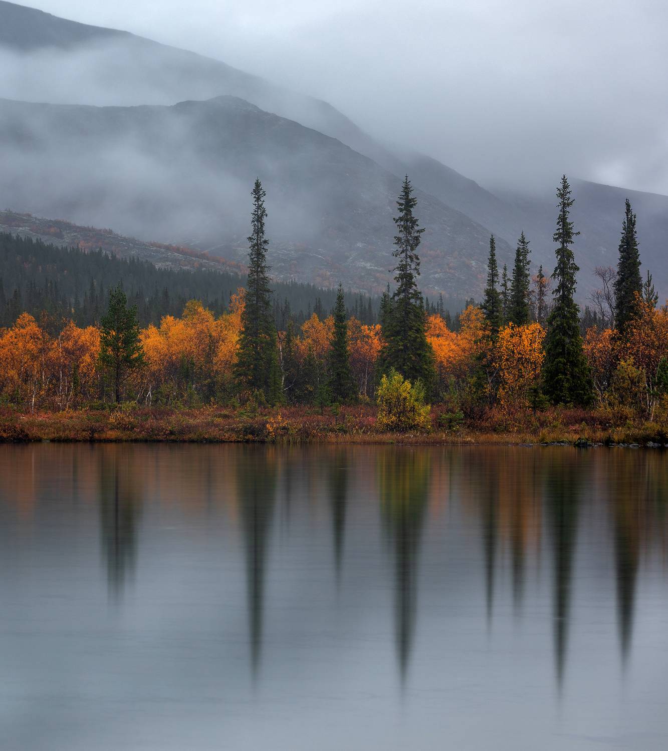 хибины, горы, кольский, осень, полигональные озера, природа, Павел Ващенков