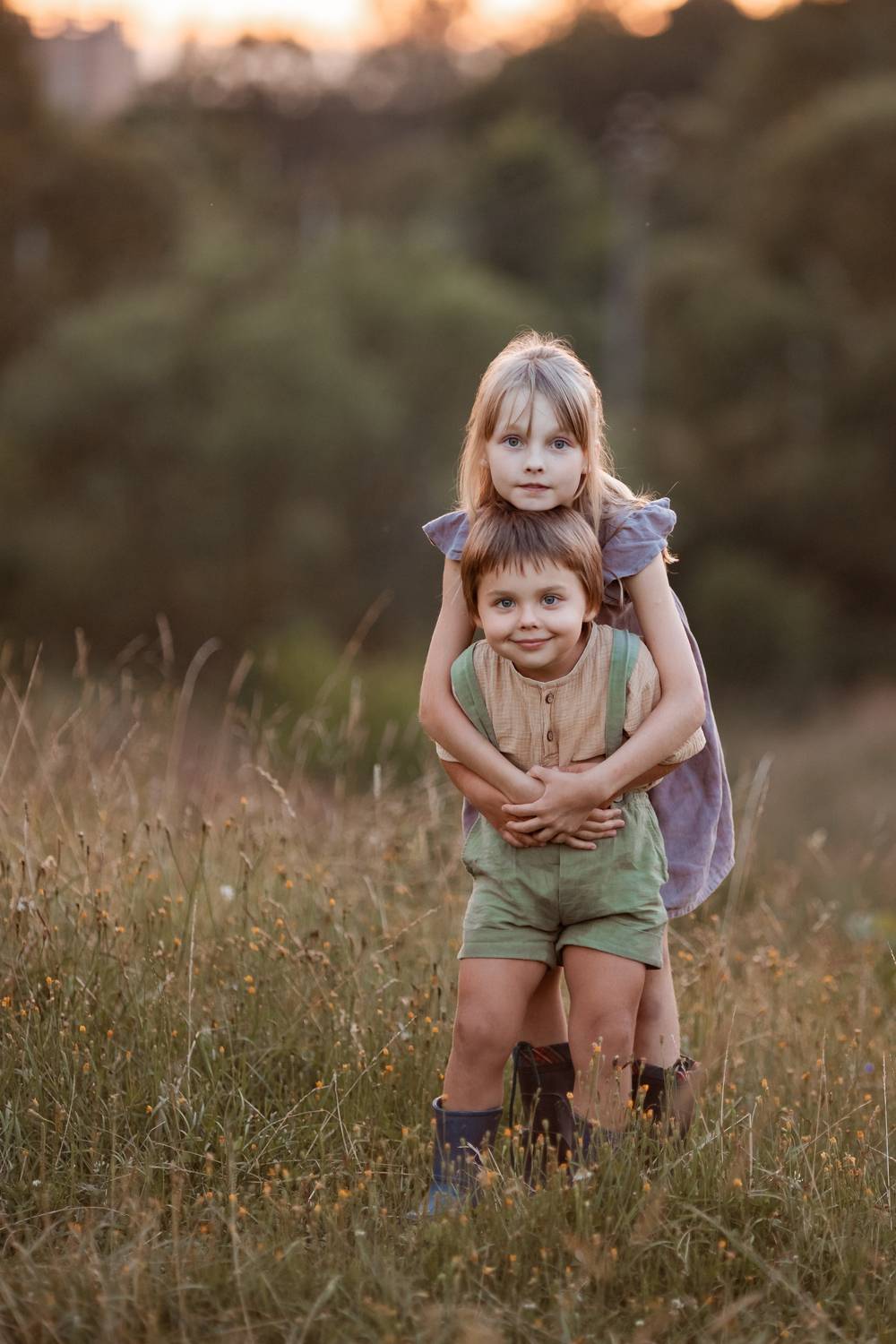 kids children brother sister rye summer august harvest, Воробьёва Надежда