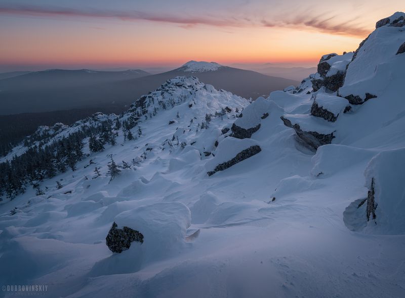 таганай, южный урал, горы, зима, урал, челябинская область Таганай фото превью