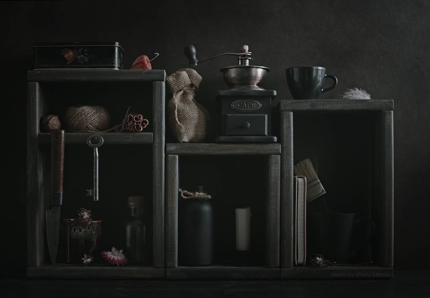 натюрморт, still life, полки, винтаж, Стасов Виталий