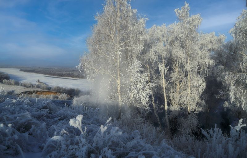 Зимний берег фото превью