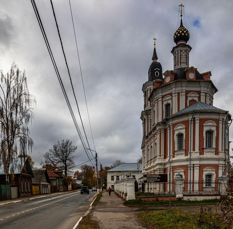 Нерехта, осень, архитектура, церкви, храмы, провинциальный городок, глубинка Нерехта фото превью