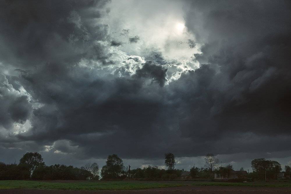 Весна, Гроза, Небеса, Небо, Облака, Пейзаж, Природа, Taras