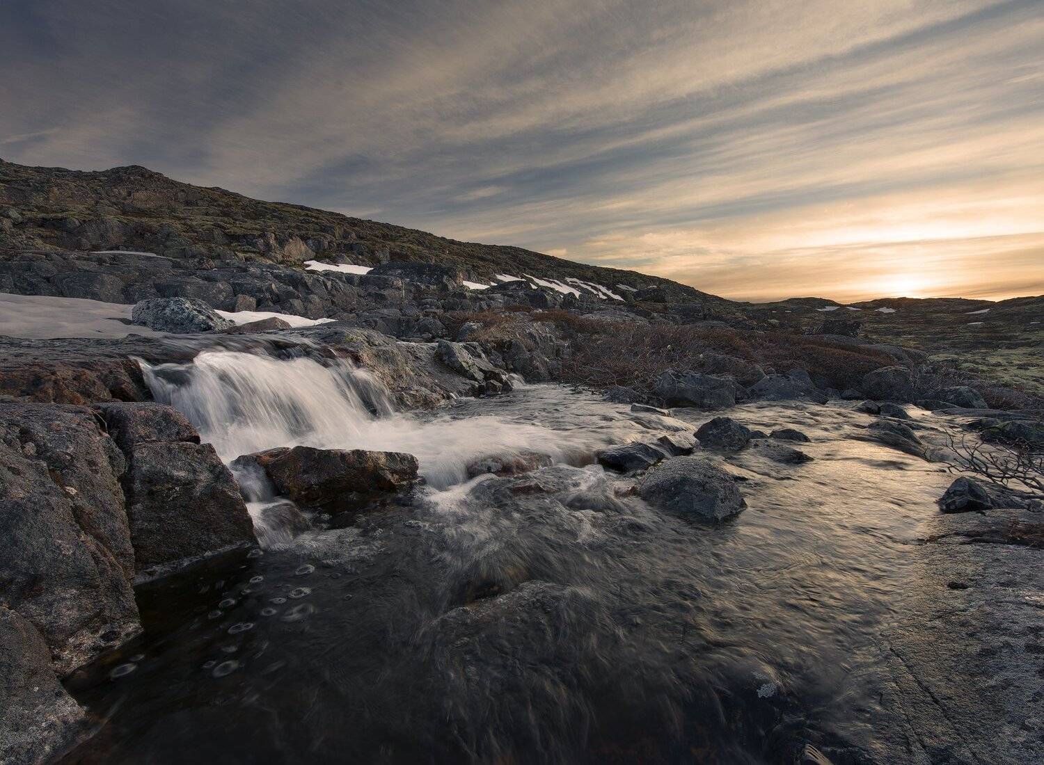 Кольский полуостров, Полуостров Средний, Весна, Закат, Васильев Алексей