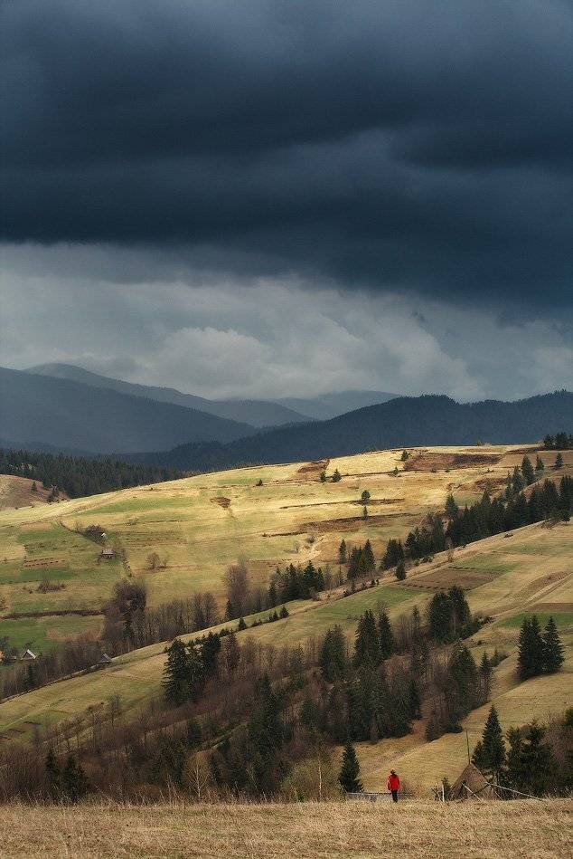 Апрель, Весна, Горы, Гроза, Дождь, Карпаты, Вейзе Максим