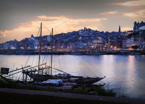 Город Порту, Португалия, река Дору (Douro)