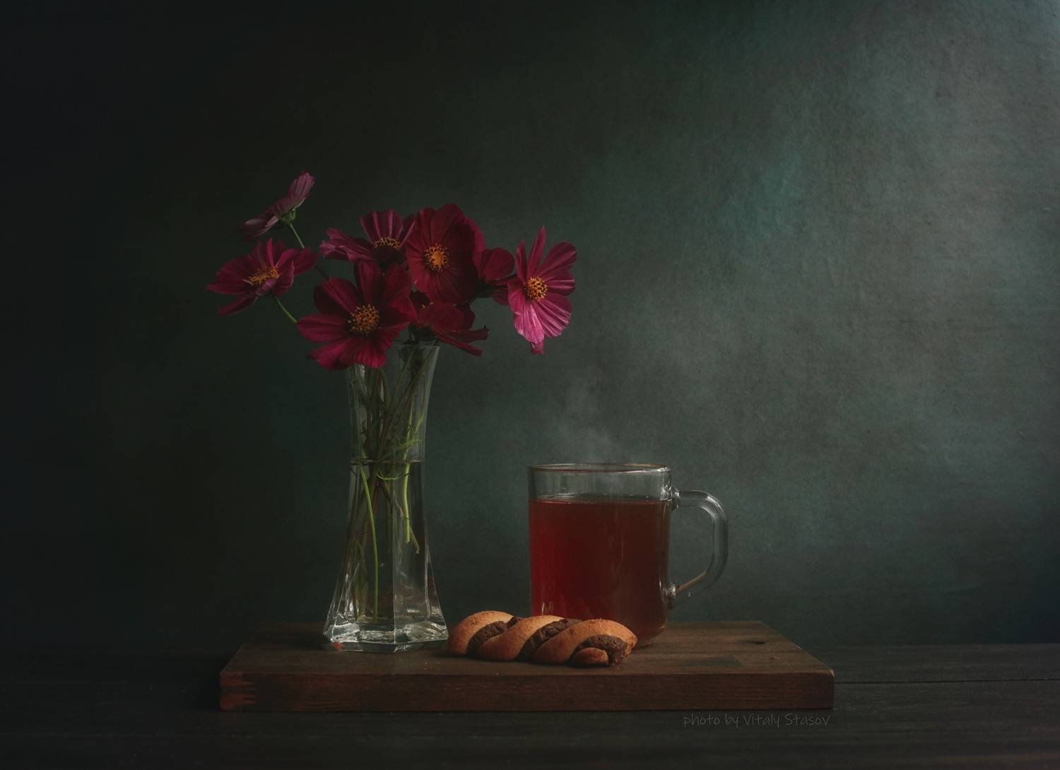 космея, цветы, натюрморт, напиток, аромат, вкусно, flowers, still life, drink, aroma, delicious, bouquet , flowers, Стасов Виталий