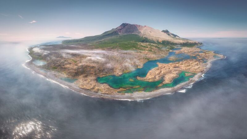 курилы Парящий остров Харимкотан. фото превью