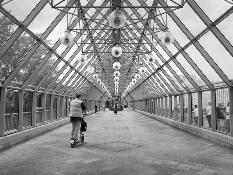 перспектива, туннель, каркас, геометрия Туннель в будущее фото превью