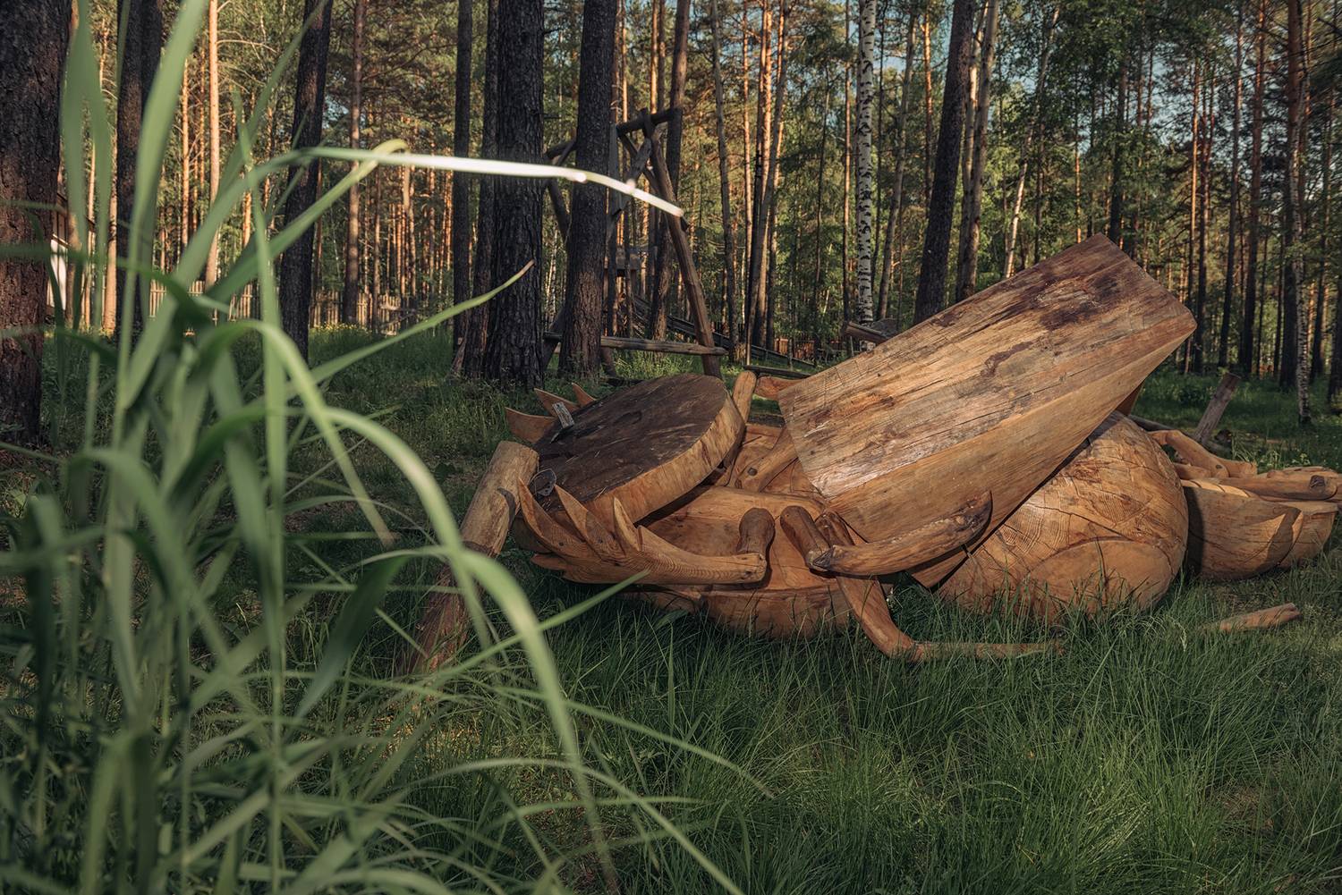 жук скульптура из дерева деревянное зодчество,  Мария