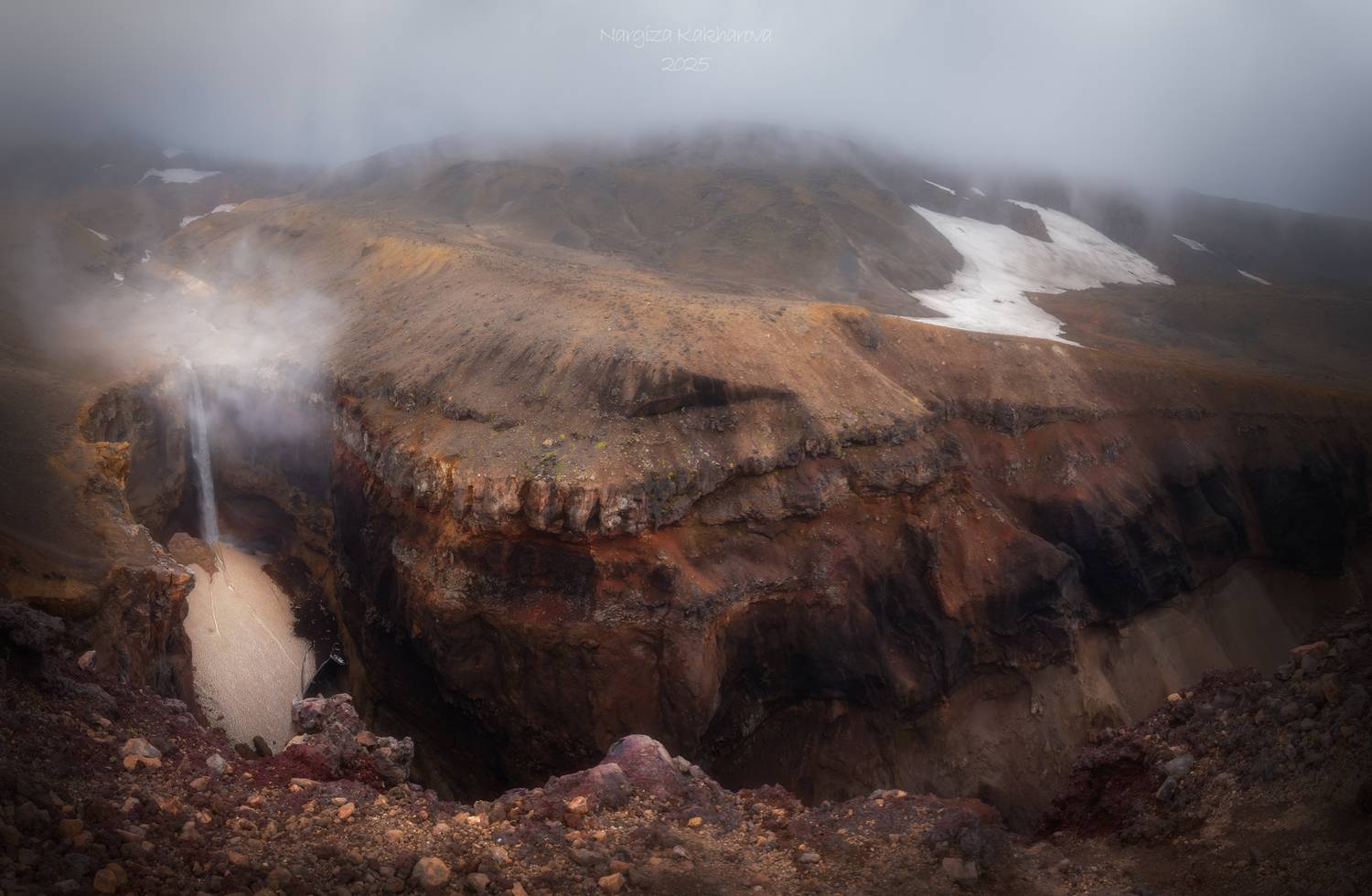 камчатка, каньон опасный, туман, Nargiza Kakharova